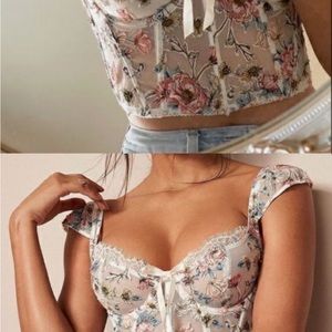 the most beautiful victoria’s secret dream angels white floral size 34b